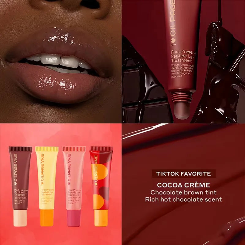 Winter moisturizing lip color lipstick,liquid lipstick moisturizing polypeptide pudding, Plumping Hydrating Lip Gloss Cosmetics