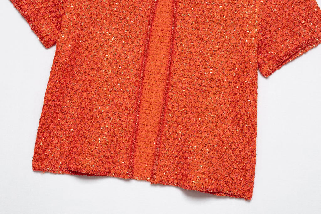 Women's Clothing 2025 New Style European And American Fashion Simple Pearl Decoration Knitted Top Knitted Vest