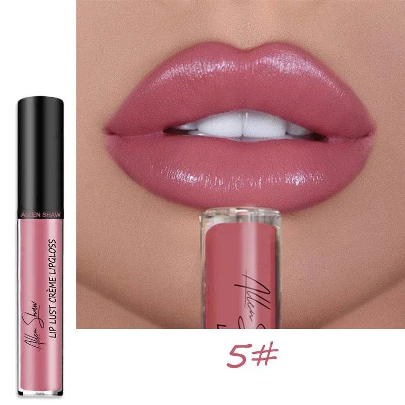 Liquid Lipstick Waterproof Shimmer Lip Gloss Tint Long Lasting Velvet Cream Lips Colors Matte Lipsticks Makeup Sexy 12 Colors
