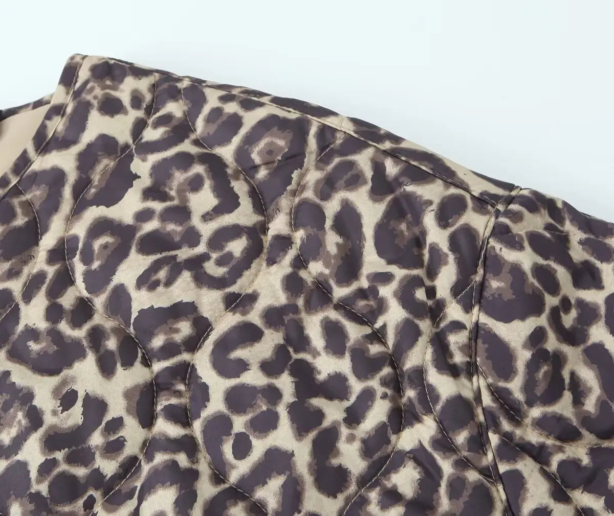 Autumn/Winter New Product Fashion Casual Women's Round Neck Curled Edge Long Sleeve Zipper Cotton Jacket Coat