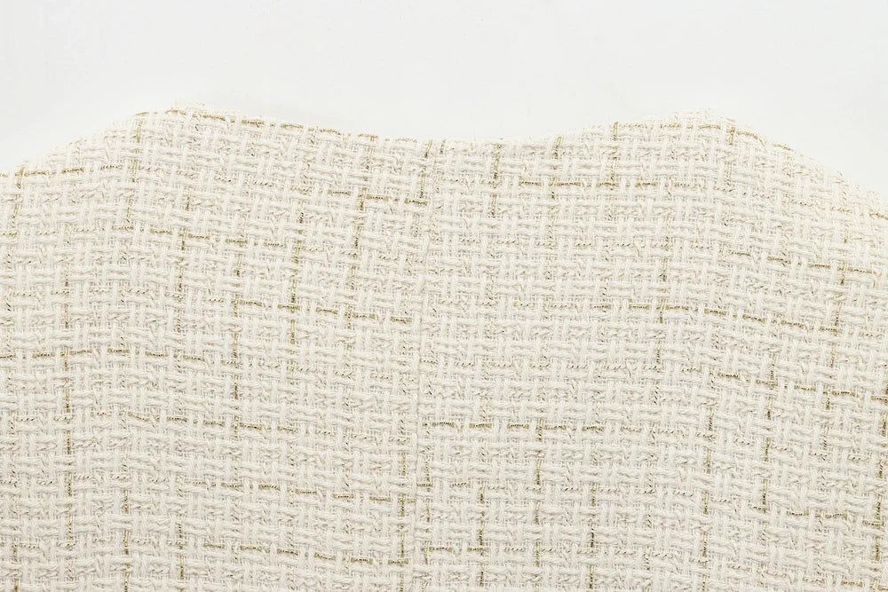 Women Tweed Single Breasted Elegant Jackets Coat Long Sleeve Plaid Jacket Woman Clothing Outdoor Clothes 2409113