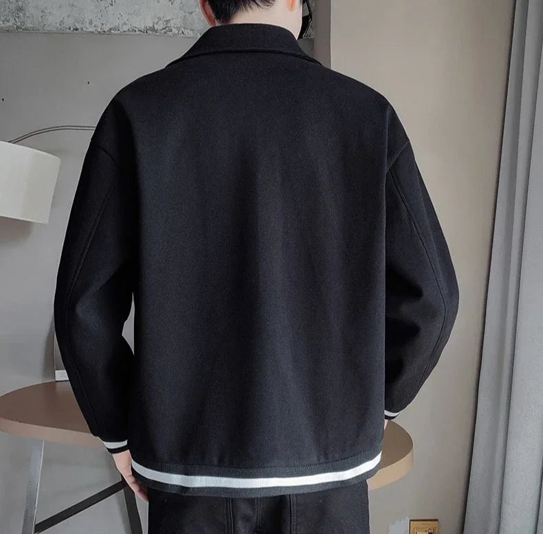 Men's Wool & Blends Jackets New In Male Coats Spring Autumn Original Brands Joker Stylish Fast Delvery Casual Cold Y2k Aesthetic