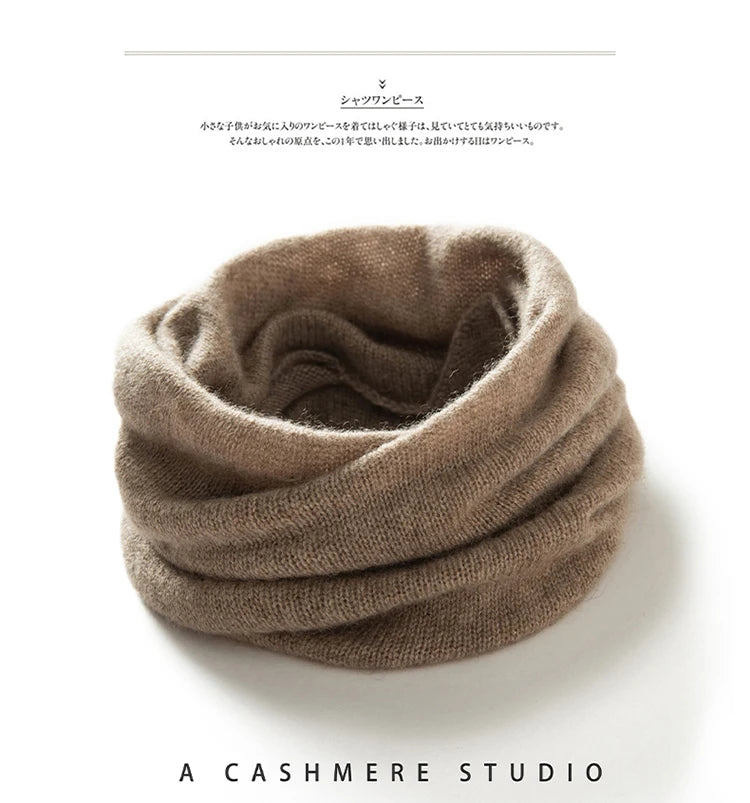 Women 100% Cashmere Bottom Price Tube Scarf Light Chimney Scarf Neck Gaiter Warmer Cowl Collar Loop Soft Knit Accessories Kids