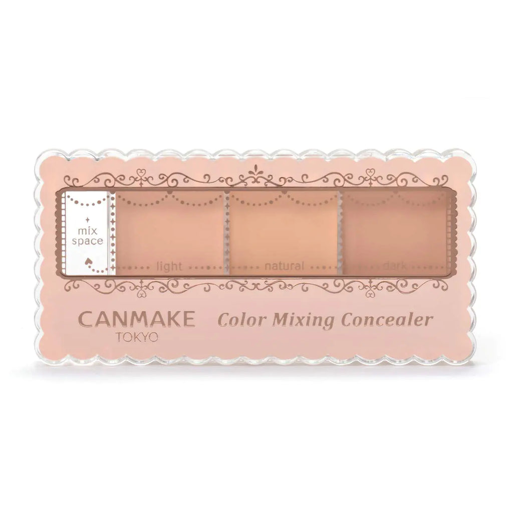 CANMAKE Color Mixing Concealer 3 Color Palette Concealer 0.13 oz (3.9 g) (01 Light Beige 3.9 g)
