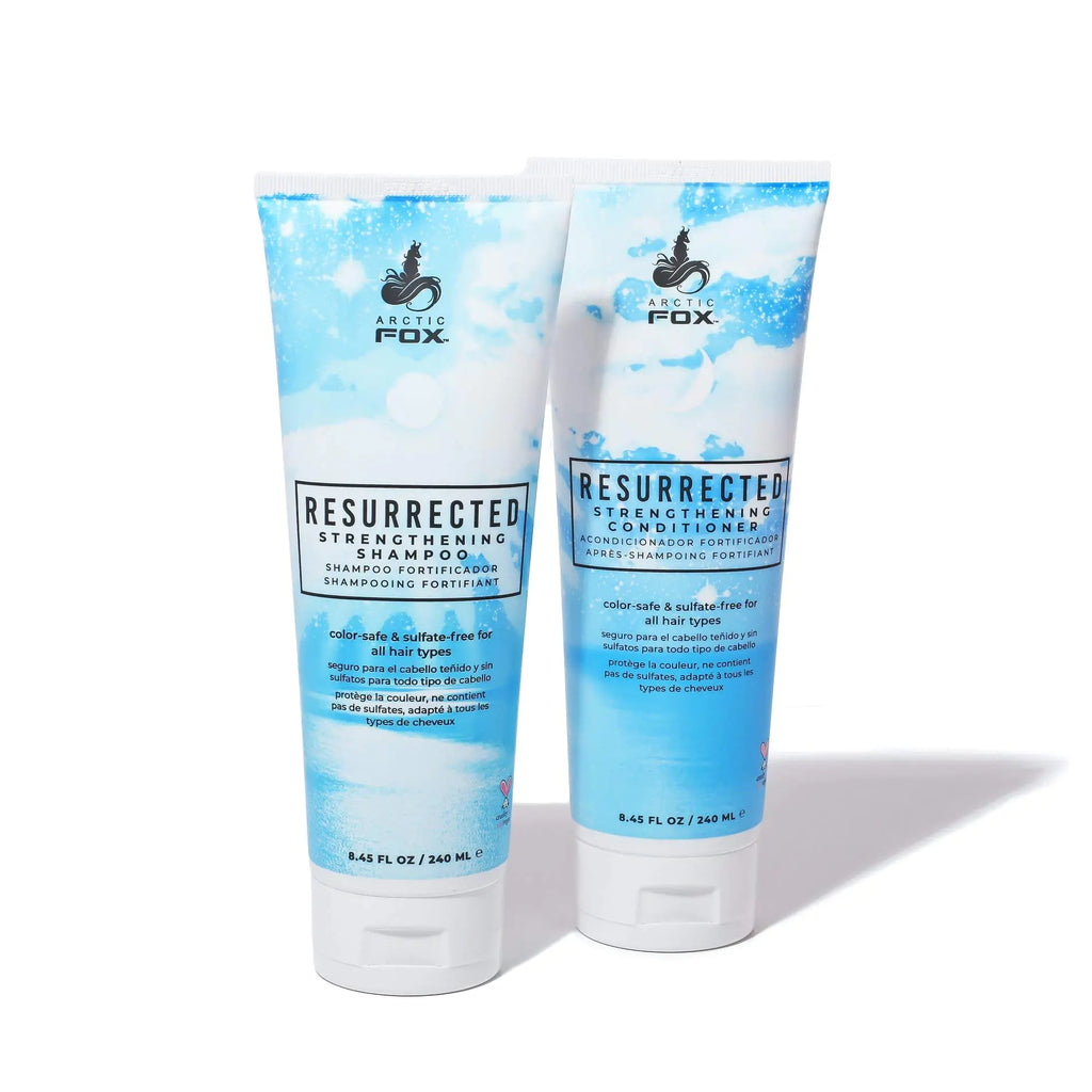 ARCTIC FOX VEGAN & CRUELTY FREE RESURRECTED STRENGTHENING COLOR SAFE & SULFATE FREE SHAMPOO AND CONDITIONER