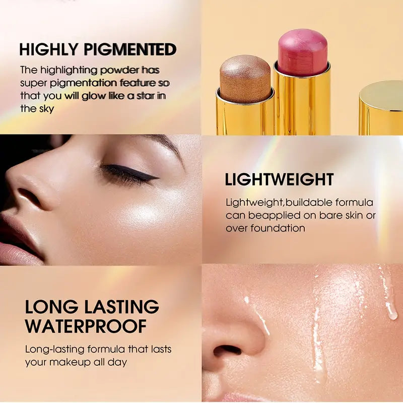 Multifunctional Highlight Blush and Contour Makeup Stick