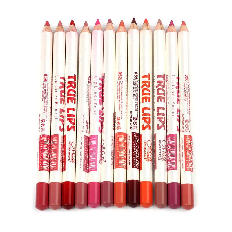 12 Color Waterproof Lip Liner Set