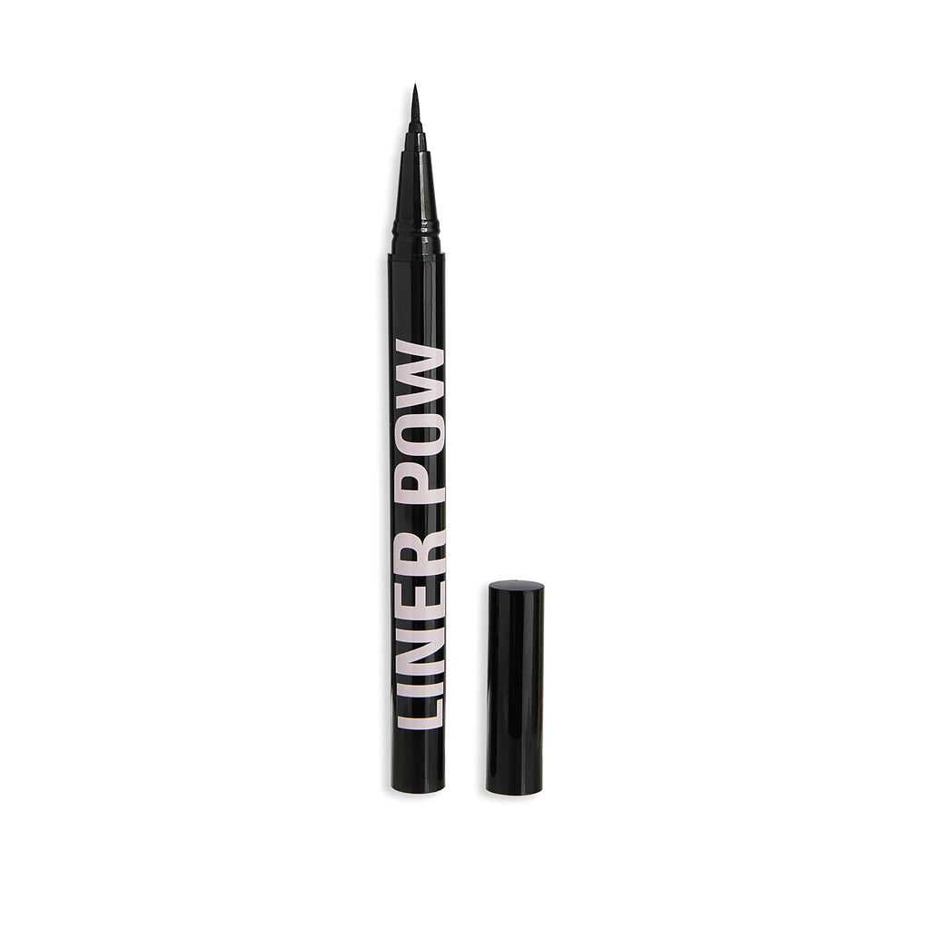 Makeup Revolution Liner Pow Liquid Eyeliner Black Liquid Formula 24 Hour Wear 0.5ml