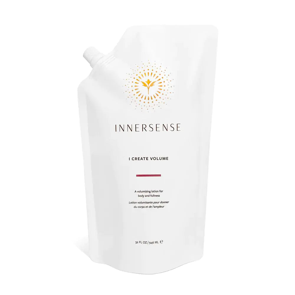 INNERSENSE Organic Beauty - Natural I Create Volume Hair Volumizing Lotion | Non-Toxic Cruelty-Free Clean Haircare (Refill Pouch 32 fl oz | 946 ml)