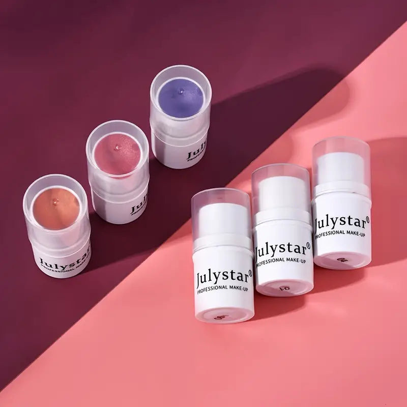 6-Color Matte Blush Stick for Contouring and Brightening