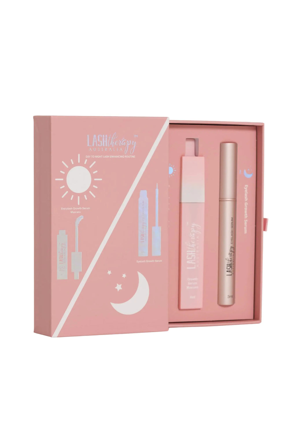 Lash Therapy Australia Day to Night Bundle Eyelash Growth Serum + Every Lash Growth Serum Mascara Eyelash Serum to Grow Lashes + Waterproof Mascara Black Volume and Length Cruelty Free