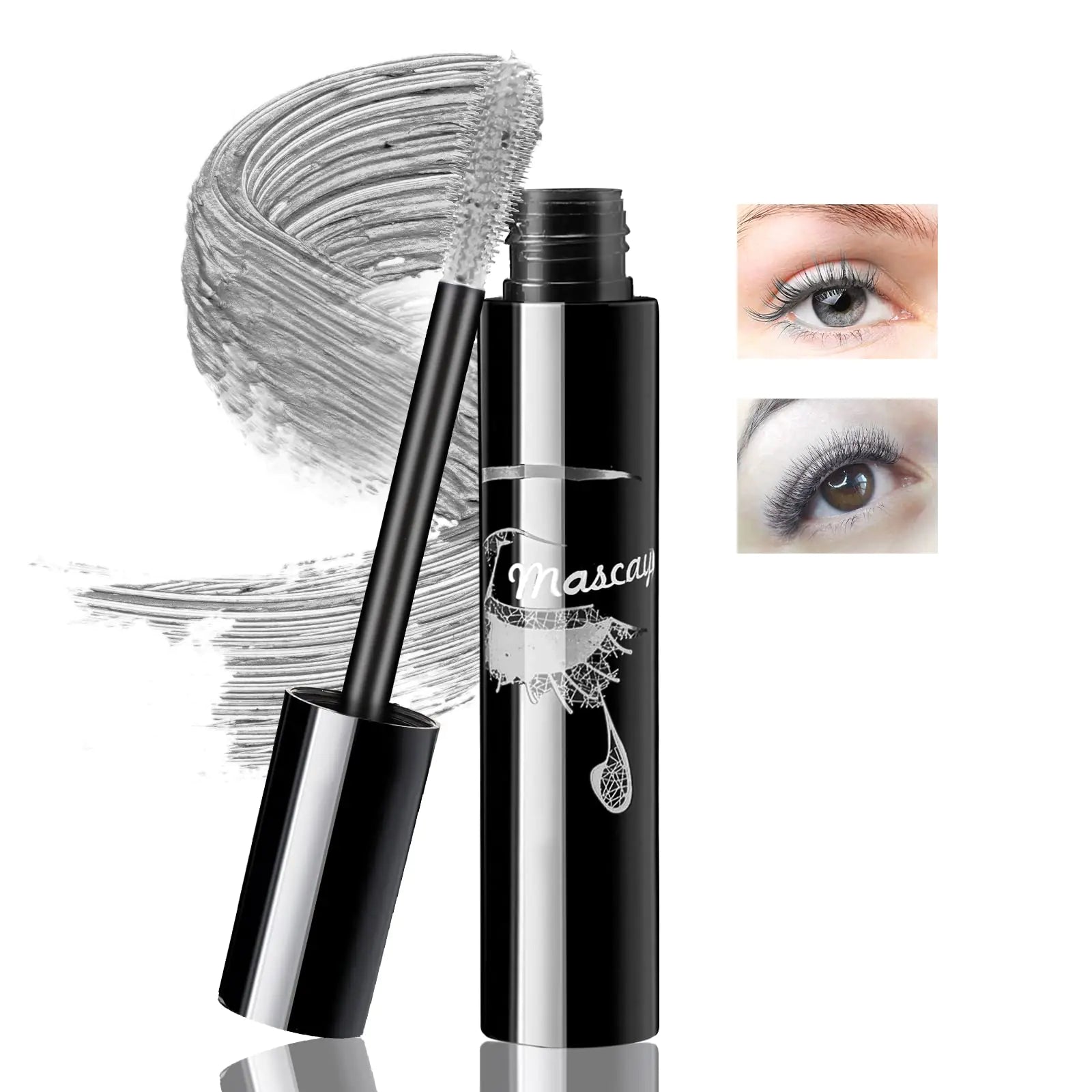 Boobeen Colored Volume Mascara for Eyelashes Lengthening and Volumizing Eye Lash 4D Silk Fiber Lash Mascara for Women Long lasting Eyes Makeup