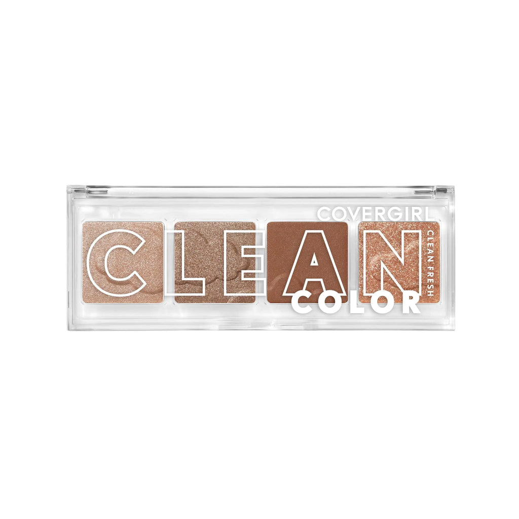 COVERGIRL Clean Fresh Clean Color Eyeshadow – Eyeshadow Eyeshadow Palette Shimmer Eyeshadow Vegan Formula - Shimmering Beige 4g (0.14 oz)